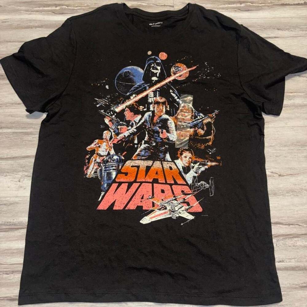 Old Navy Star Wars Graphic T-Shirt Size L Black